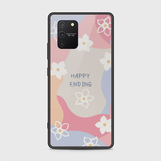 Samsung Galaxy M80s Cover - Happy Series - HQ Ultra Shine Premium Infinity Glass Soft Silicon Borders Case