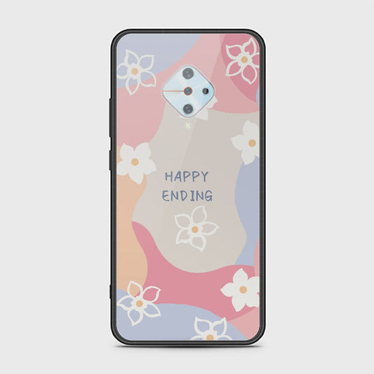 Vivo S1 Pro Cover - Happy Series - HQ Ultra Shine Premium Infinity Glass Soft Silicon Borders Case