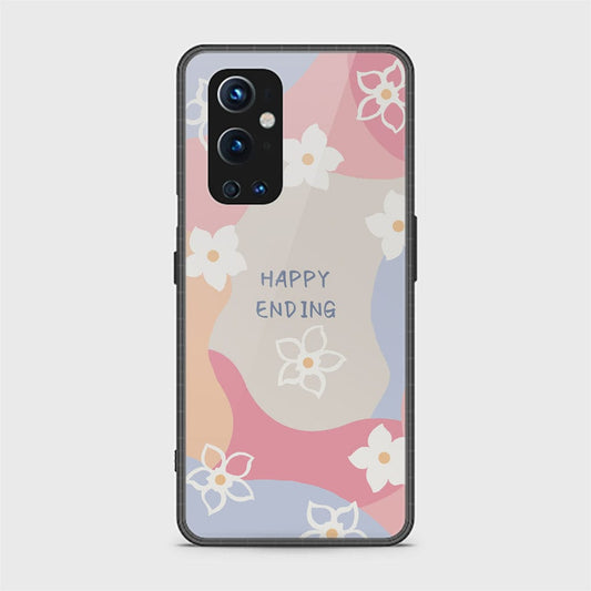 OnePlus 9 Pro Cover - Happy Series - HQ Ultra Shine Premium Infinity Glass Soft Silicon Borders Case