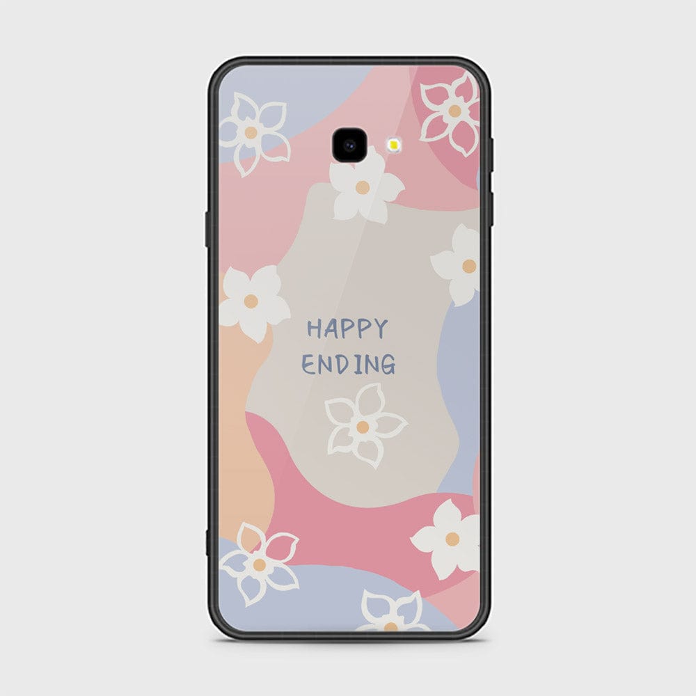 Samsung Galaxy J4 Plus Cover - Happy Series - HQ Ultra Shine Premium Infinity Glass Soft Silicon Borders Case