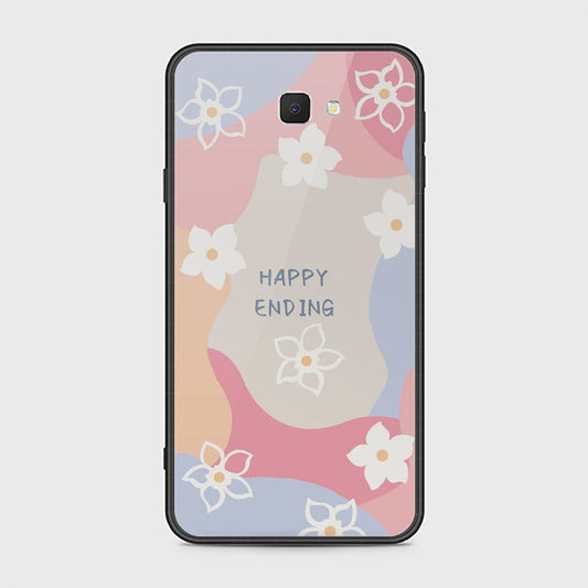 Samsung Galaxy J7 Prime Cover - Happy Series - HQ Ultra Shine Premium Infinity Glass Soft Silicon Borders Case