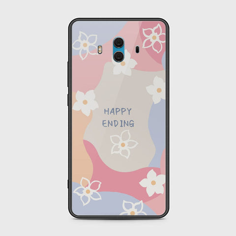 Huawei Mate 10 Cover - Happy Series - HQ Ultra Shine Premium Infinity Glass Soft Silicon Borders Case