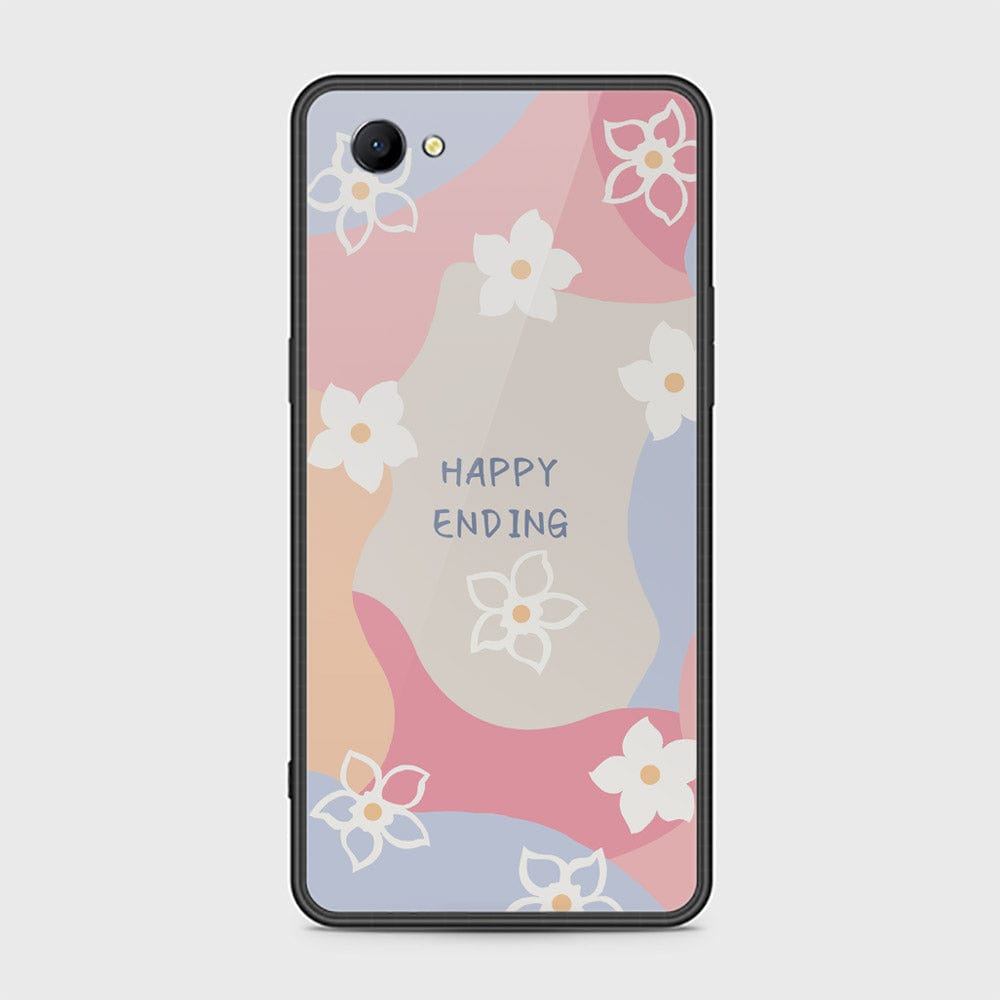 Oppo A3 Cover - Happy Series - HQ Ultra Shine Premium Infinity Glass Soft Silicon Borders Case