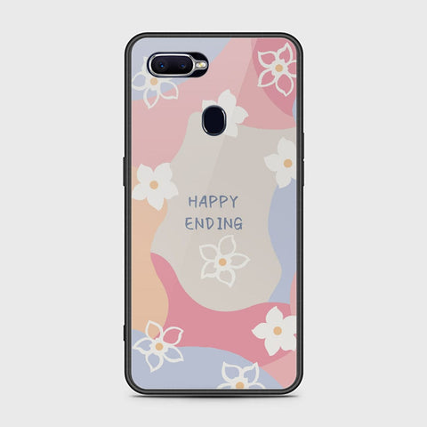 Oppo F9 / F9 Pro Cover - Happy Series - HQ Ultra Shine Premium Infinity Glass Soft Silicon Borders Case