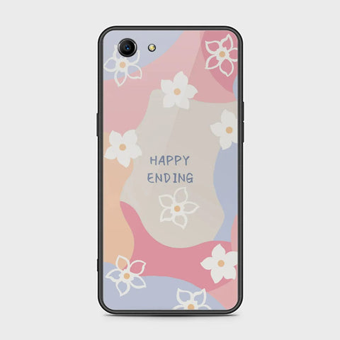 Oppo A83 Cover - Happy Series - HQ Ultra Shine Premium Infinity Glass Soft Silicon Borders Case