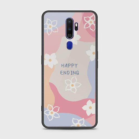 Oppo A9 2020 Cover - Happy Series - HQ Ultra Shine Premium Infinity Glass Soft Silicon Borders Case