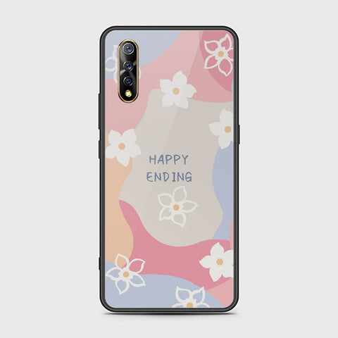 Vivo S1 Cover - Happy Series - HQ Ultra Shine Premium Infinity Glass Soft Silicon Borders Case