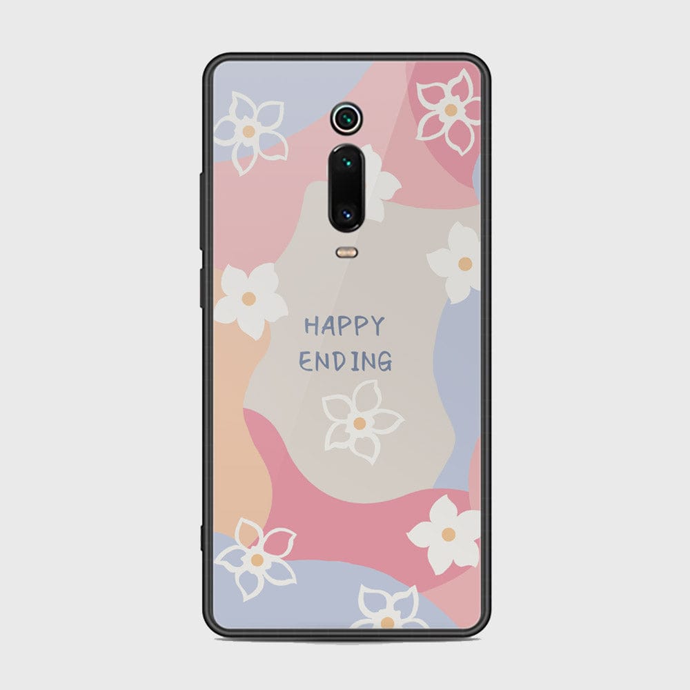 Xiaomi Mi 9T Cover - Happy Series - HQ Ultra Shine Premium Infinity Glass Soft Silicon Borders Case