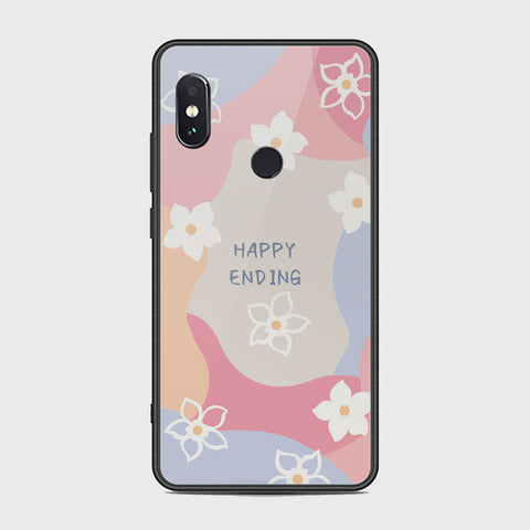 Xiaomi Redmi Note 5 Pro Cover - Happy Series - HQ Ultra Shine Premium Infinity Glass Soft Silicon Borders Case