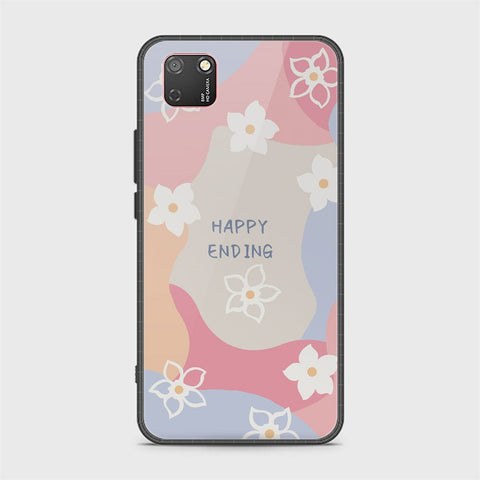 Huawei Y7p Cover - Happy Series - HQ Ultra Shine Premium Infinity Glass Soft Silicon Borders Case