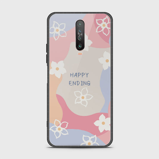 Xiaomi Redmi K30 Cover - Happy Series - HQ Ultra Shine Premium Infinity Glass Soft Silicon Borders Case