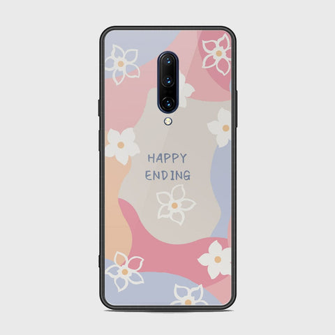 OnePlus 7 Pro Cover - Happy Series - HQ Ultra Shine Premium Infinity Glass Soft Silicon Borders Case