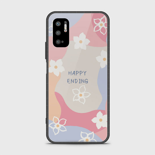 Xiaomi Redmi Note 10 5G Cover - Happy Series - HQ Ultra Shine Premium Infinity Glass Soft Silicon Borders Case