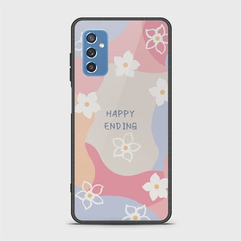 Samsung Galaxy M52 5G Cover - Happy Series - HQ Ultra Shine Premium Infinity Glass Soft Silicon Borders Case