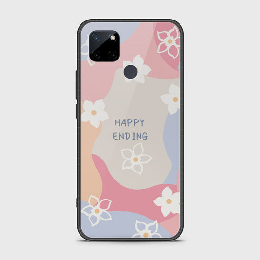 Realme C25Y Cover - Happy Series - HQ Ultra Shine Premium Infinity Glass Soft Silicon Borders Case