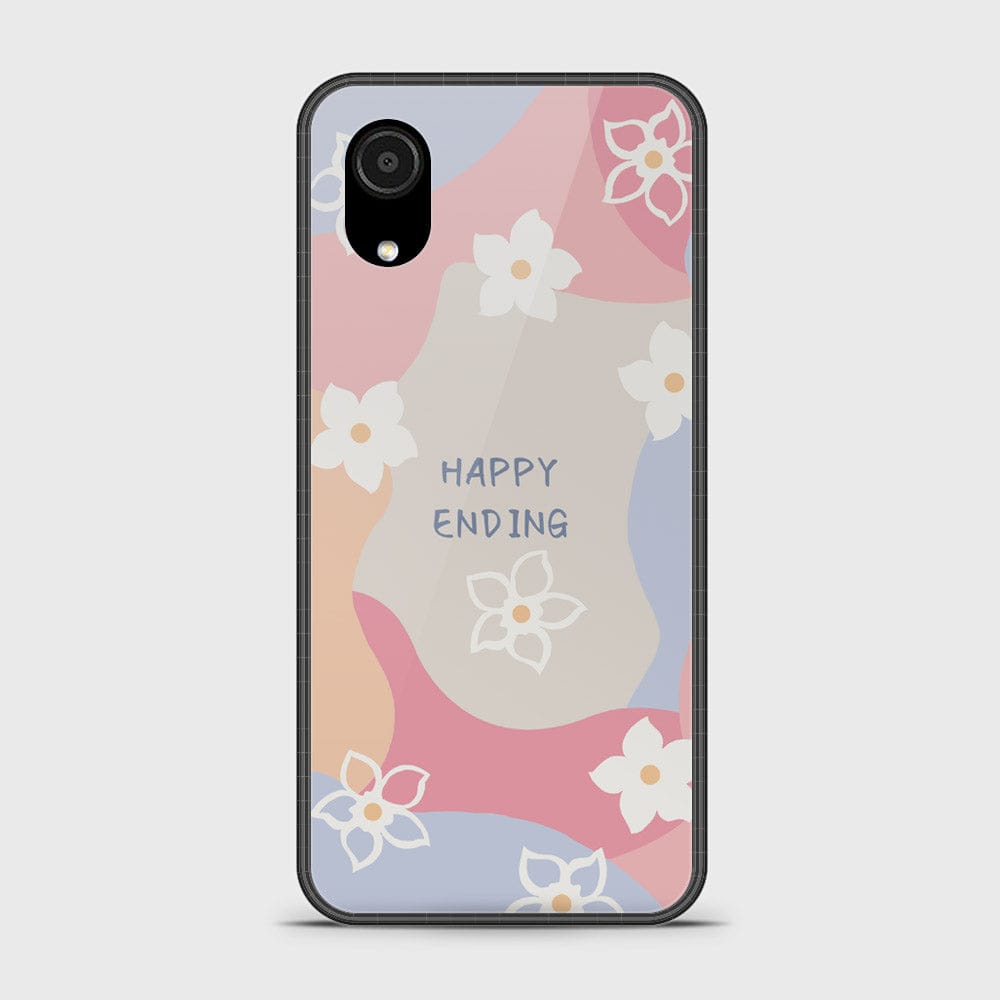 Samsung Galaxy A03 Core Cover - Happy Series - HQ Ultra Shine Premium Infinity Glass Soft Silicon Borders Case