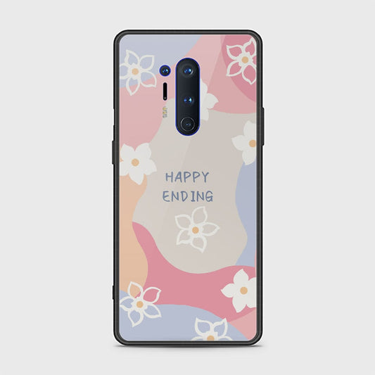 OnePlus 8 Pro Cover - Happy Series - HQ Ultra Shine Premium Infinity Glass Soft Silicon Borders Case