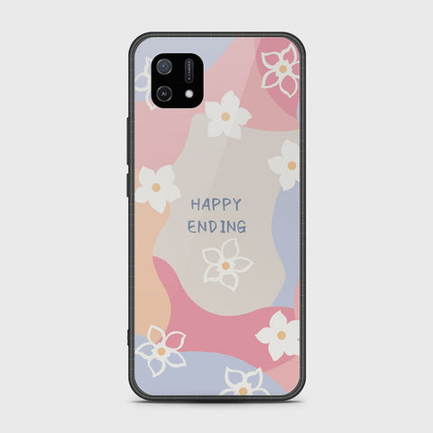 Oppo A16E Cover - Happy Series - HQ Ultra Shine Premium Infinity Glass Soft Silicon Borders Case