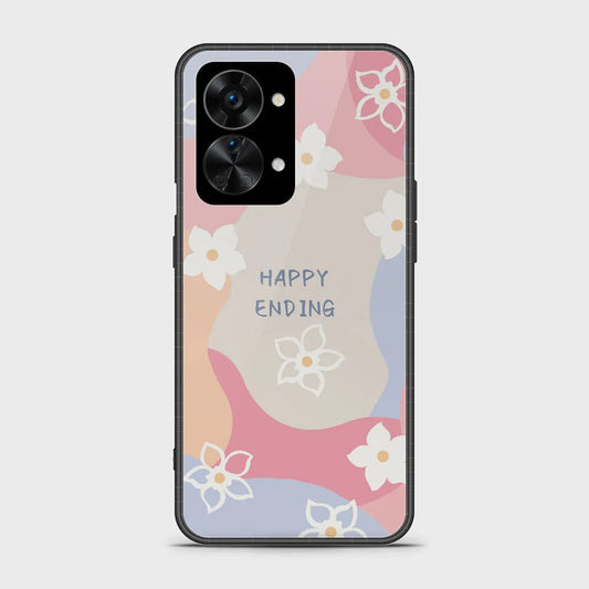 OnePlus Nord 2T Cover - Happy Series - HQ Ultra Shine Premium Infinity Glass Soft Silicon Borders Case