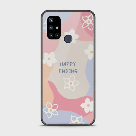 OnePlus Nord N10 Cover - Happy Series - HQ Ultra Shine Premium Infinity Glass Soft Silicon Borders Case