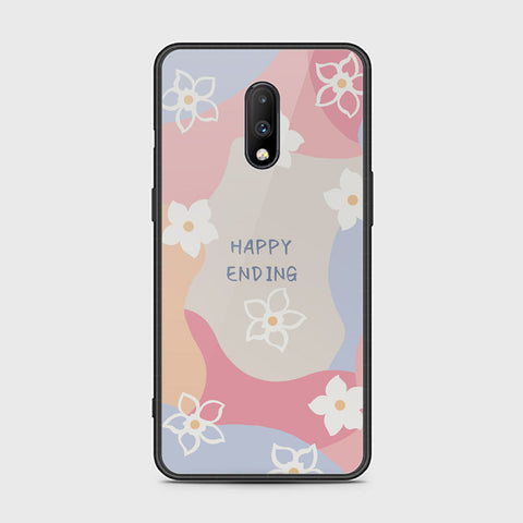 OnePlus 6T Cover - Happy Series - HQ Ultra Shine Premium Infinity Glass Soft Silicon Borders Case