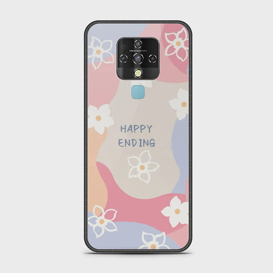 Tecno Camon 16 Cover - Happy Series - HQ Ultra Shine Premium Infinity Glass Soft Silicon Borders Case