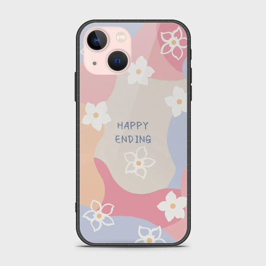 iPhone 14 Plus Cover - Happy Series - HQ Ultra Shine Premium Infinity Glass Soft Silicon Borders Case