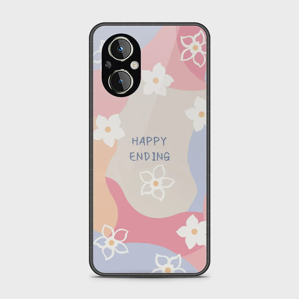 Oppo F21 Pro 5G Cover - Happy Series - HQ Ultra Shine Premium Infinity Glass Soft Silicon Borders Case