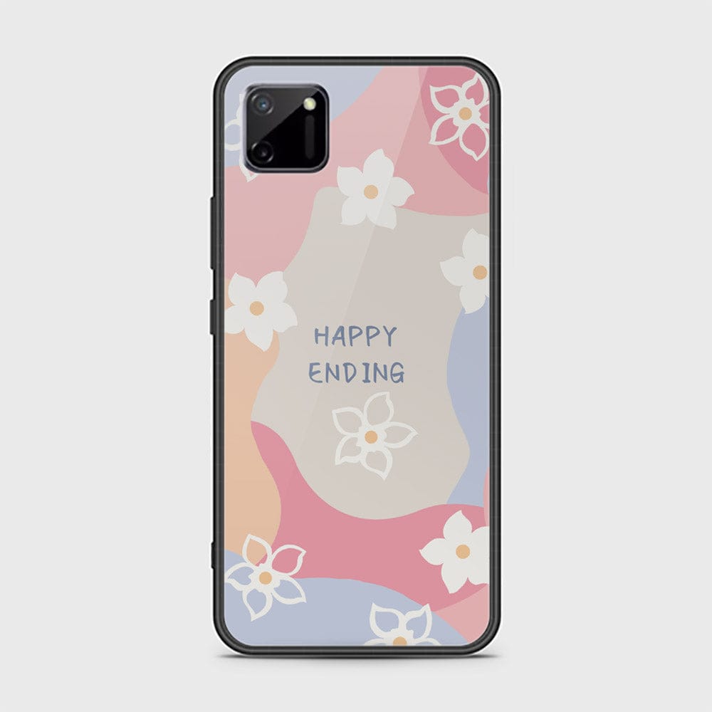 Realme C11 Cover - Happy Series - HQ Ultra Shine Premium Infinity Glass Soft Silicon Borders Case