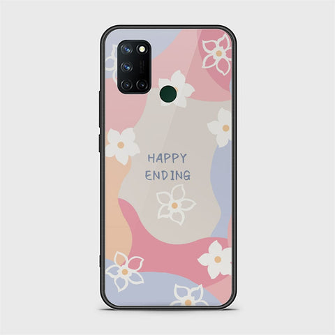 Realme C17 Cover - Happy Series - HQ Ultra Shine Premium Infinity Glass Soft Silicon Borders Case