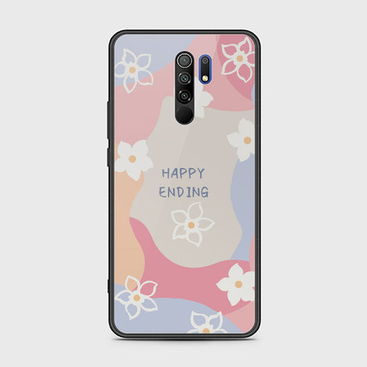 Xiaomi Redmi 9 Cover - Happy Series - HQ Ultra Shine Premium Infinity Glass Soft Silicon Borders Case