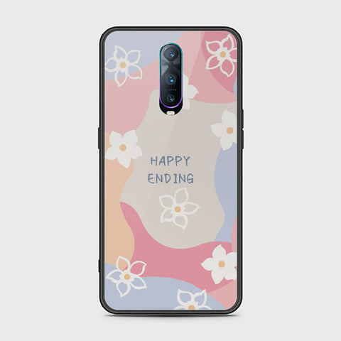 OPPO R17 Pro Cover - Happy Series - HQ Ultra Shine Premium Infinity Glass Soft Silicon Borders Case