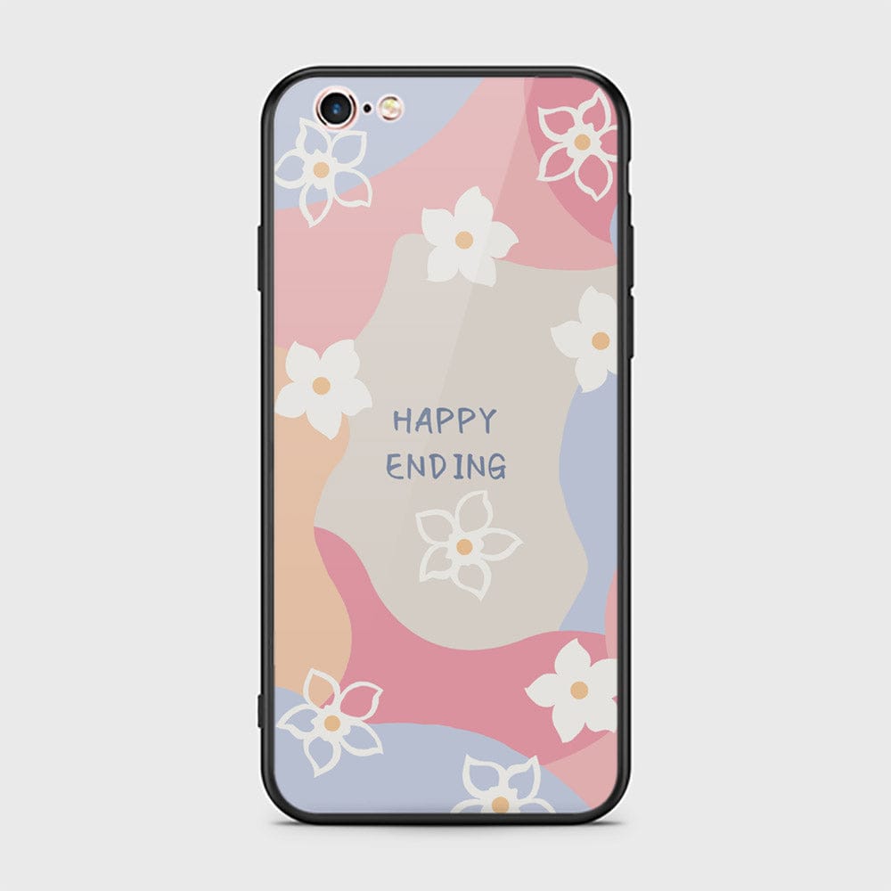 iPhone 6s Plus / 6 Plus Cover - Happy Series - HQ Ultra Shine Premium Infinity Glass Soft Silicon Borders Case