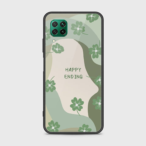 Huawei P40 Lite Cover - Happy Series - HQ Ultra Shine Premium Infinity Glass Soft Silicon Borders Case