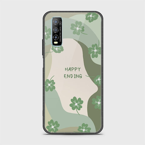 Vivo Y70s Cover - Happy Series - HQ Ultra Shine Premium Infinity Glass Soft Silicon Borders Case