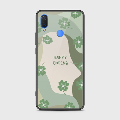 Huawei Y9 2019 Cover - Happy Series - HQ Ultra Shine Premium Infinity Glass Soft Silicon Borders Case