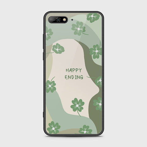 Huawei Y6 Prime 2018 Cover - Happy Series - HQ Ultra Shine Premium Infinity Glass Soft Silicon Borders Case