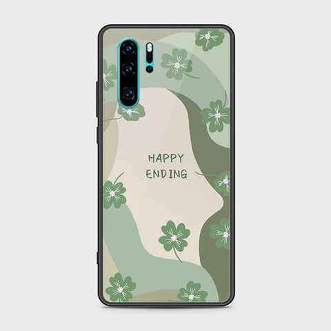 Huawei P30 Pro Cover - Happy Series - HQ Ultra Shine Premium Infinity Glass Soft Silicon Borders Case