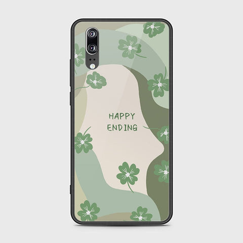 Huawei P20 Cover - Happy Series - HQ Ultra Shine Premium Infinity Glass Soft Silicon Borders Case