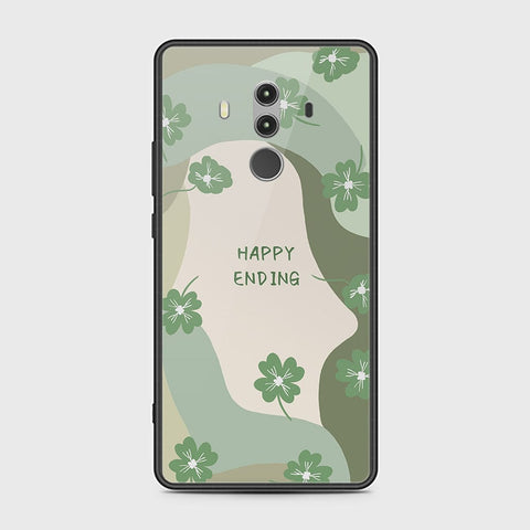 Huawei Mate 10 Pro Cover - Happy Series - HQ Ultra Shine Premium Infinity Glass Soft Silicon Borders Case