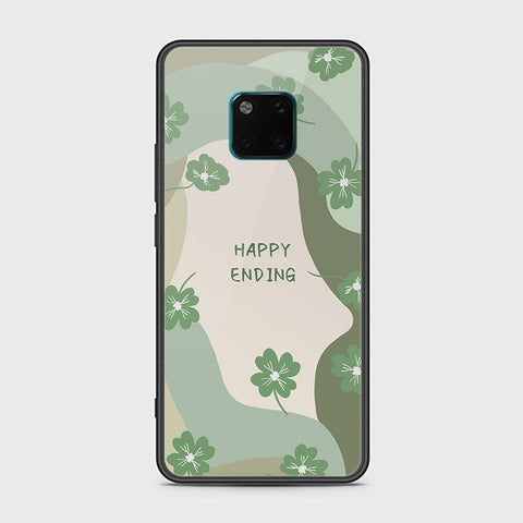 Huawei Mate 20 Pro Cover - Happy Series - HQ Ultra Shine Premium Infinity Glass Soft Silicon Borders Case