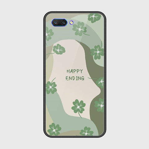 Huawei Honor 10 Cover - Happy Series - HQ Ultra Shine Premium Infinity Glass Soft Silicon Borders Case