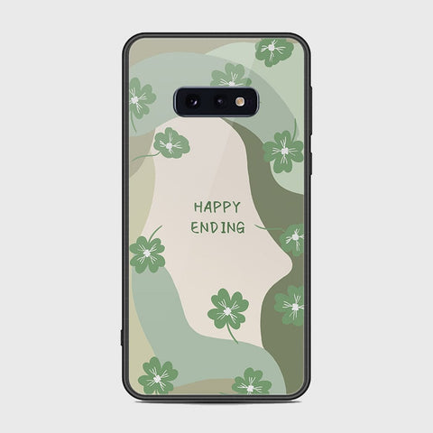 Samsung Galaxy S10e Cover - Happy Series - HQ Ultra Shine Premium Infinity Glass Soft Silicon Borders Case