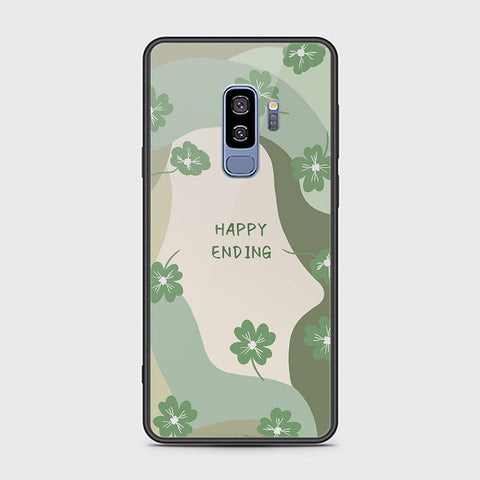 Samsung Galaxy S9 Plus Cover - Happy Series - HQ Ultra Shine Premium Infinity Glass Soft Silicon Borders Case