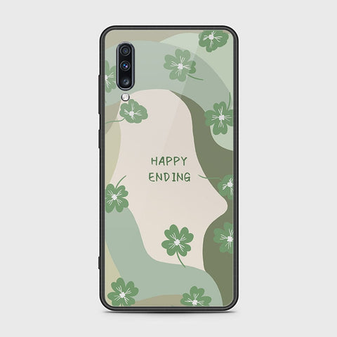 Samsung Galaxy A70s Cover - Happy Series - HQ Ultra Shine Premium Infinity Glass Soft Silicon Borders Case