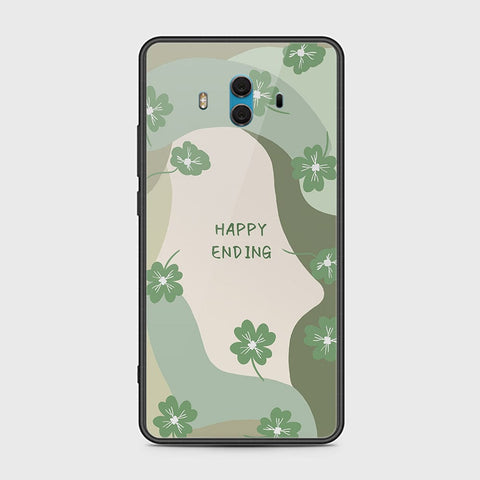 Huawei Mate 10 Cover - Happy Series - HQ Ultra Shine Premium Infinity Glass Soft Silicon Borders Case