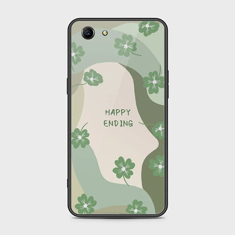 Oppo A83 Cover - Happy Series - HQ Ultra Shine Premium Infinity Glass Soft Silicon Borders Case