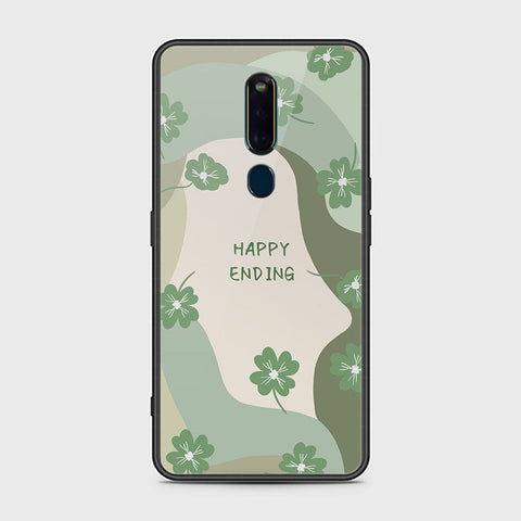 Oppo F11 Pro Cover - Happy Series - HQ Ultra Shine Premium Infinity Glass Soft Silicon Borders Case