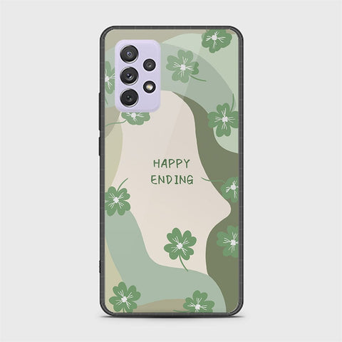 Samsung Galaxy A72 Cover - Happy Series - HQ Ultra Shine Premium Infinity Glass Soft Silicon Borders Case