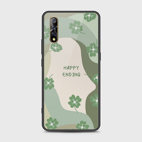 Vivo S1 Cover - Happy Series - HQ Ultra Shine Premium Infinity Glass Soft Silicon Borders Case